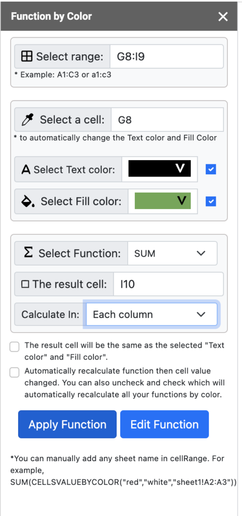 Function By Color