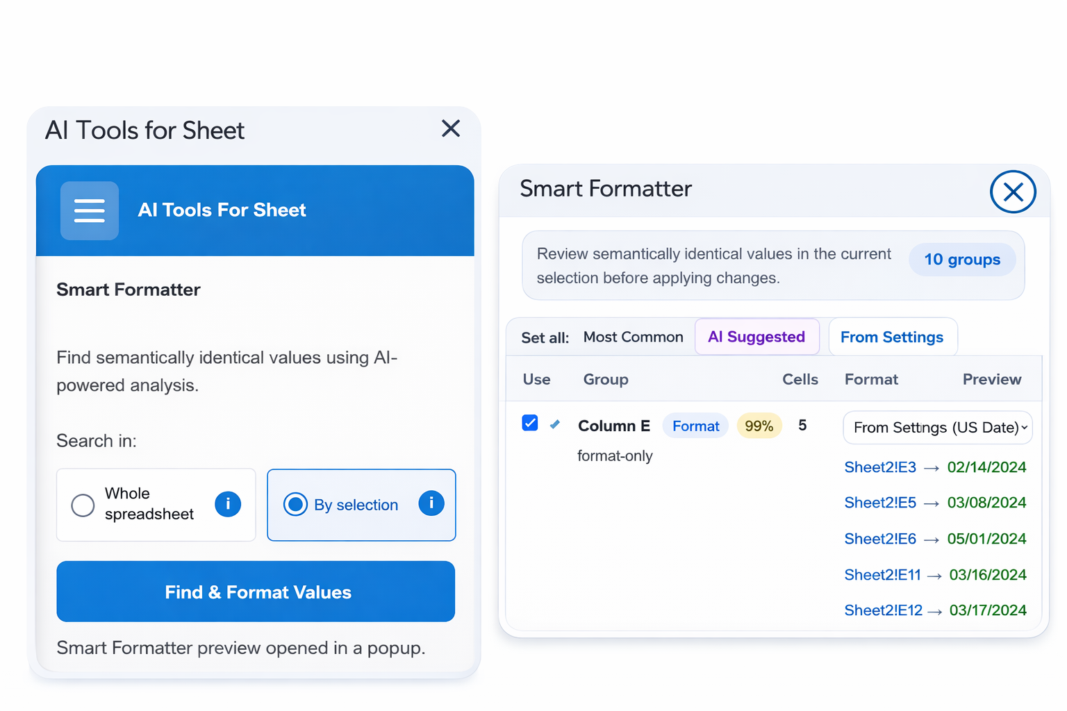 Clean and format Google Sheets data automatically