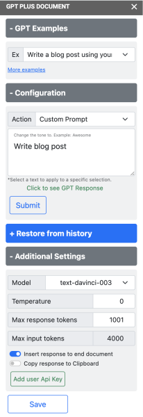 GPT plus Google Docs | GPT for Google Docs | ChatGPT | GPT-3