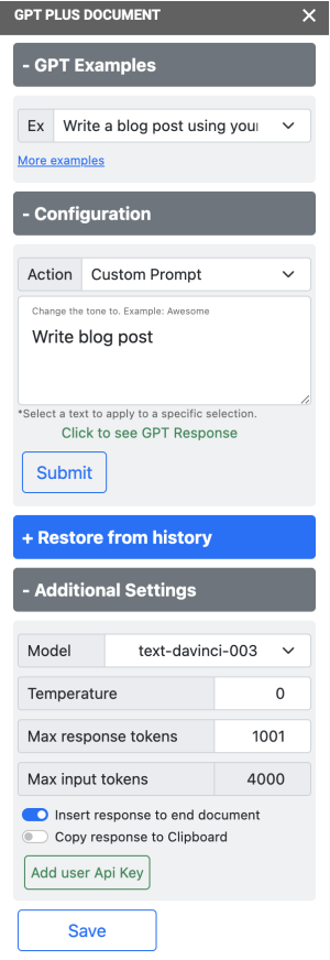 GPT plus Google Docs | GPT for Google Docs | ChatGPT | GPT-3